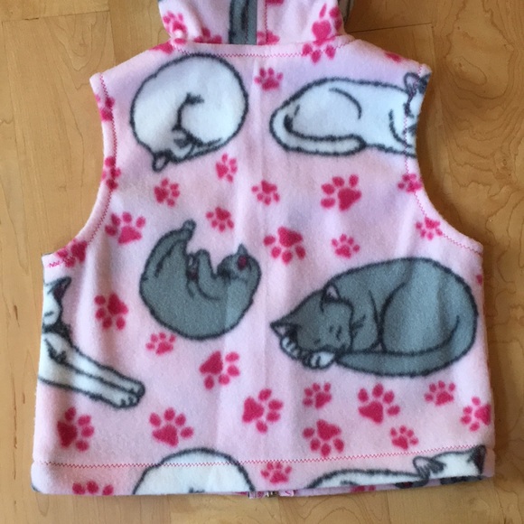 Handmade Kitty Cat Fleece Vest - Picture 6 of 6